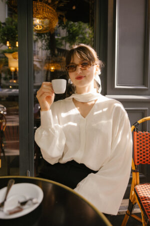 Wiązana koszula damska| clari 0.6 | LIMITED EDITION